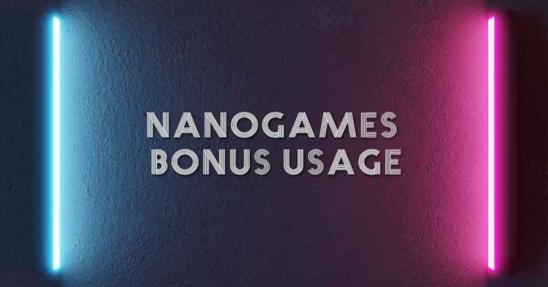 How to make NanoGames Bonus Usage?