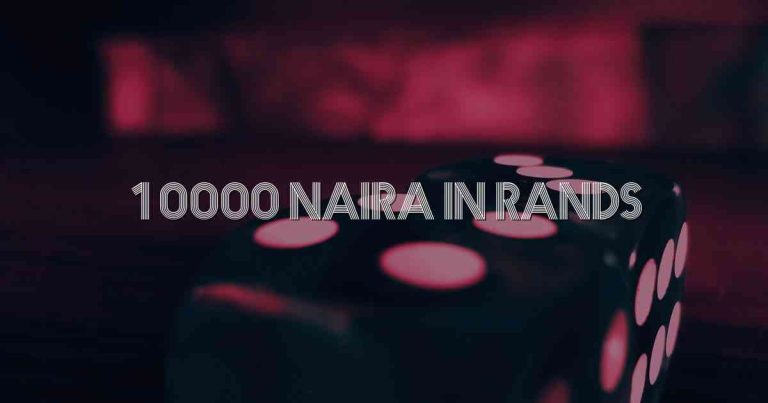 10000 Naira In Rands